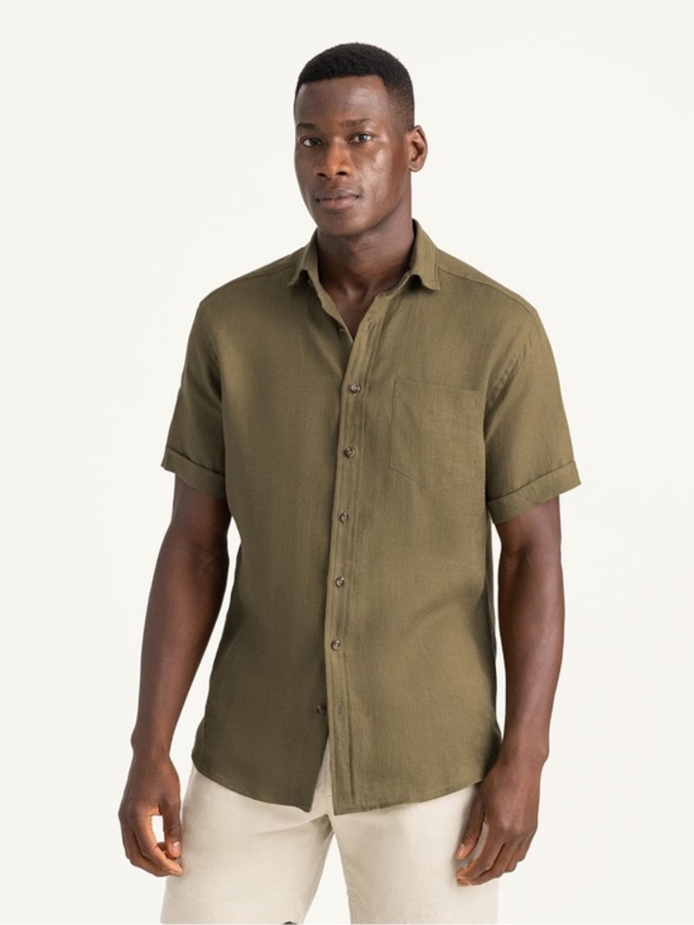 Proper Cloth Irish Linen Short Sleeve Shirt